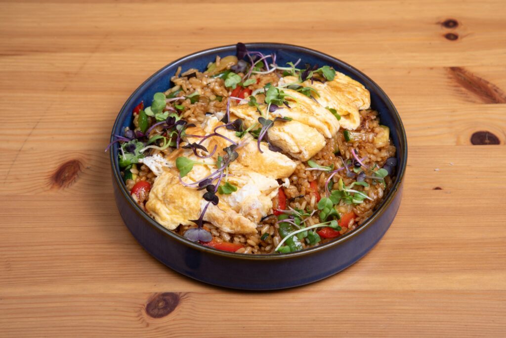 Arroz chaufa en Canaima Fusion en Villaverde en Madrid